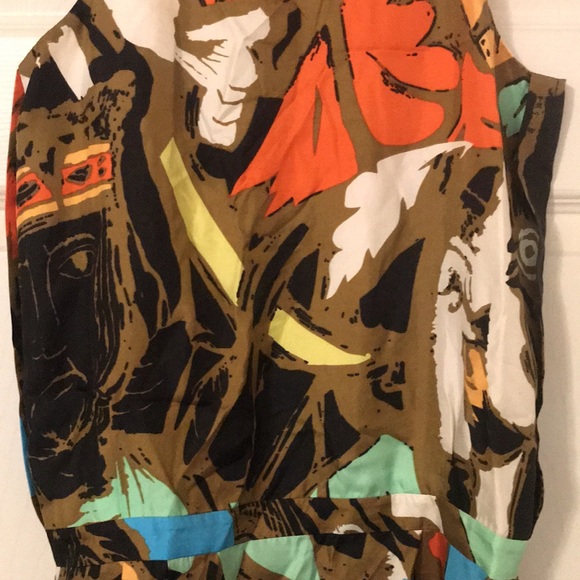 AUTh. BALENCIAGA Fall Spring Party Black/Brown Mini Silk Casual Dress XS NEW! - Picture 3 of 11